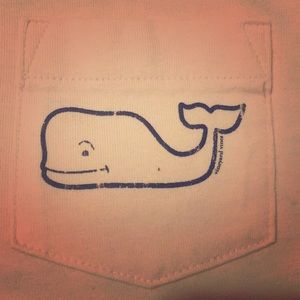 Pink and navy long sleeve {vineyard vines} shirt